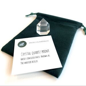 NWT Genuine Crystal Quartz Point